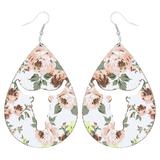 Cut-Out Steer Earrings