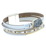 Druzy Bar Magnetic Bracelet