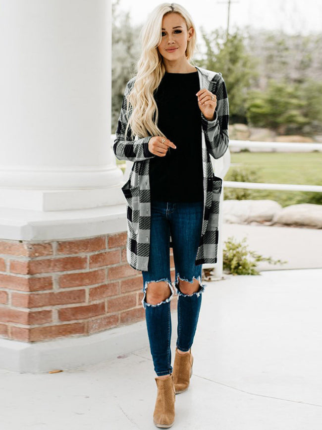 Army Green Plaid Jacket