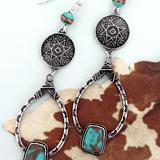 Turquoise Merida Teardrop Earrings