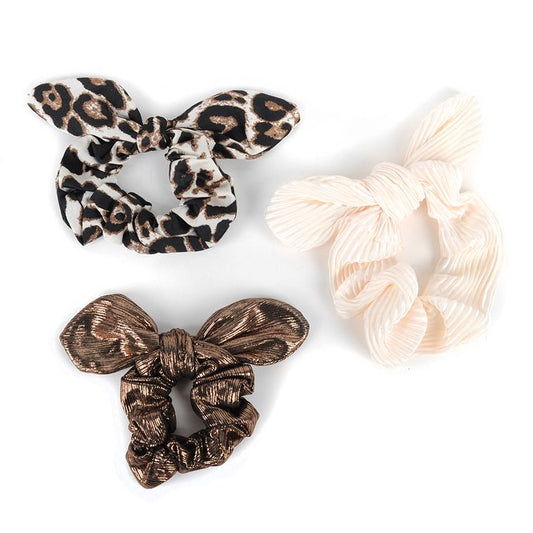 3pc Scrunchy Bow Set