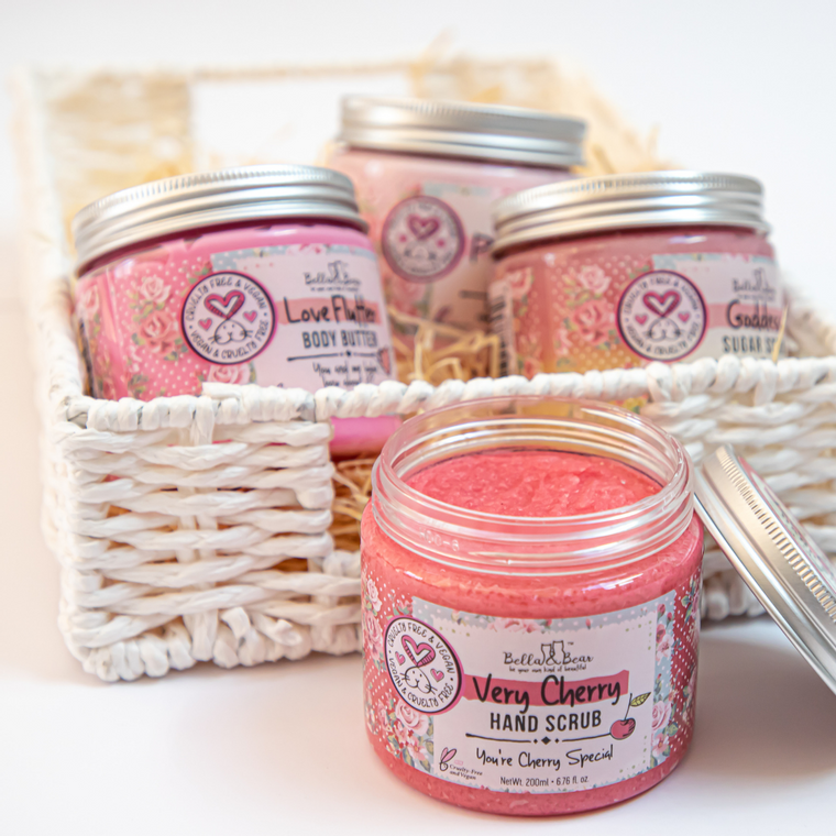 Very Cherry Hand Scrub and Hand Cream